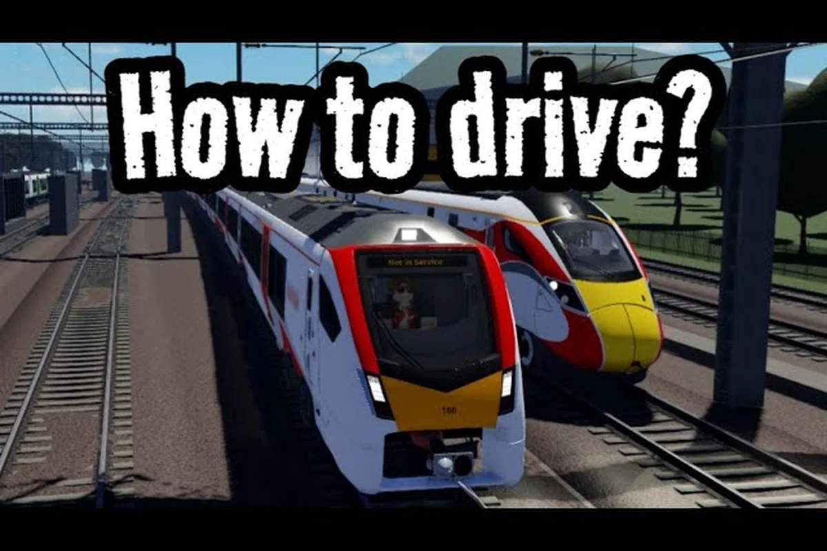 Conducción bajo la lluvia en British Railway Roblox: Invierno y Líneas